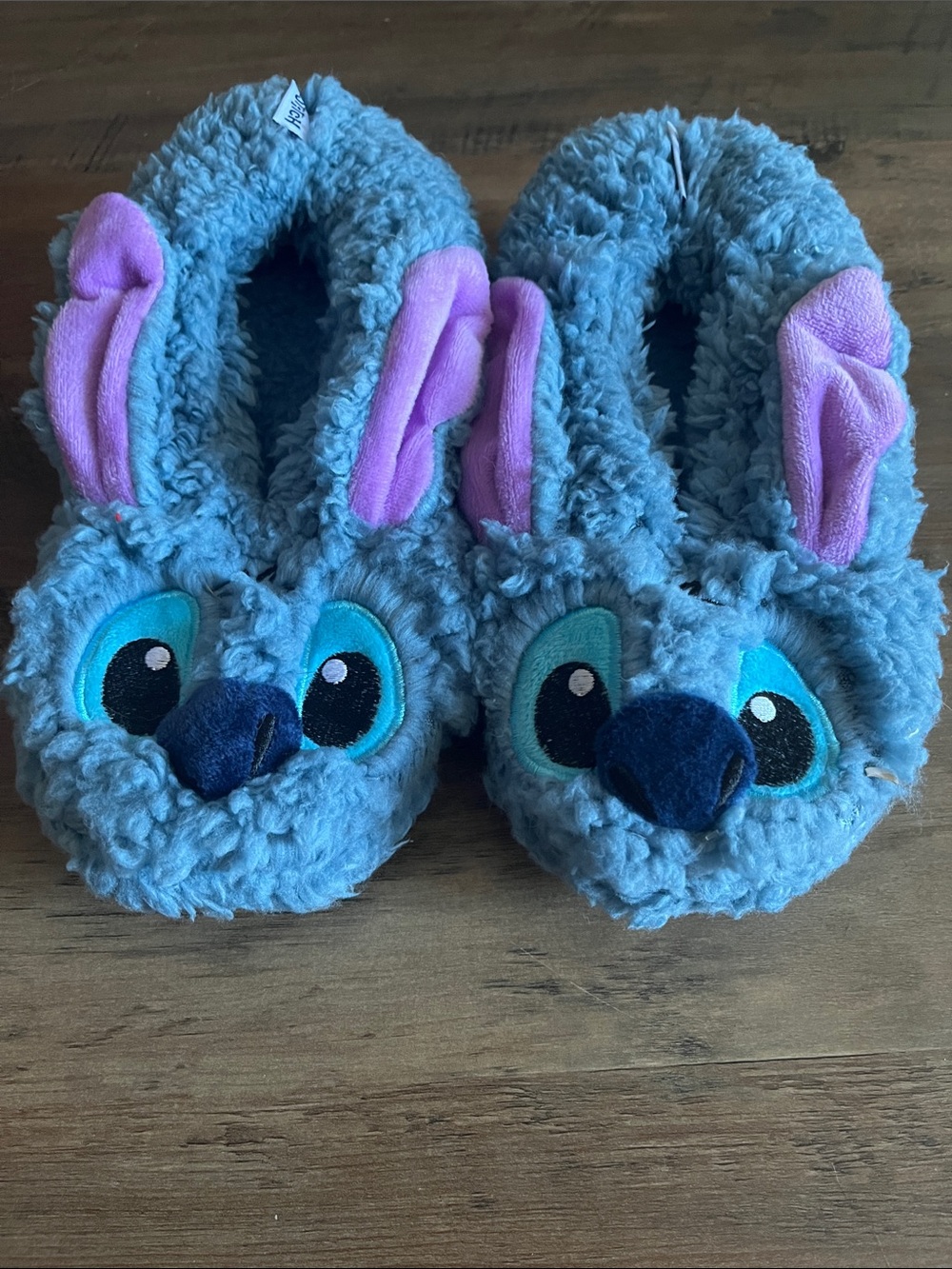 Disney Lilo and Stitch Plush Blue Character Kids Footies with Pink Ear Details